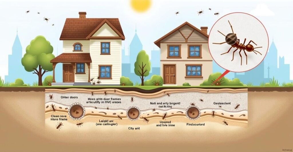 why do ants come into houses