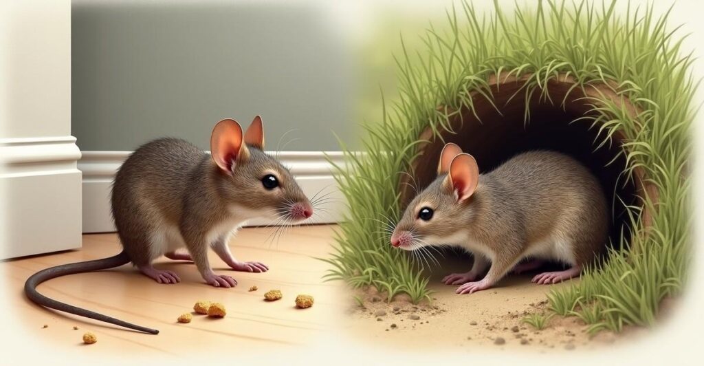 how to tell mice vs voles differences