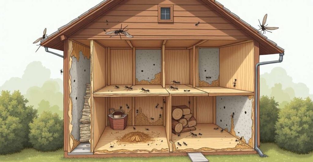 nuisance of structural damage from ants