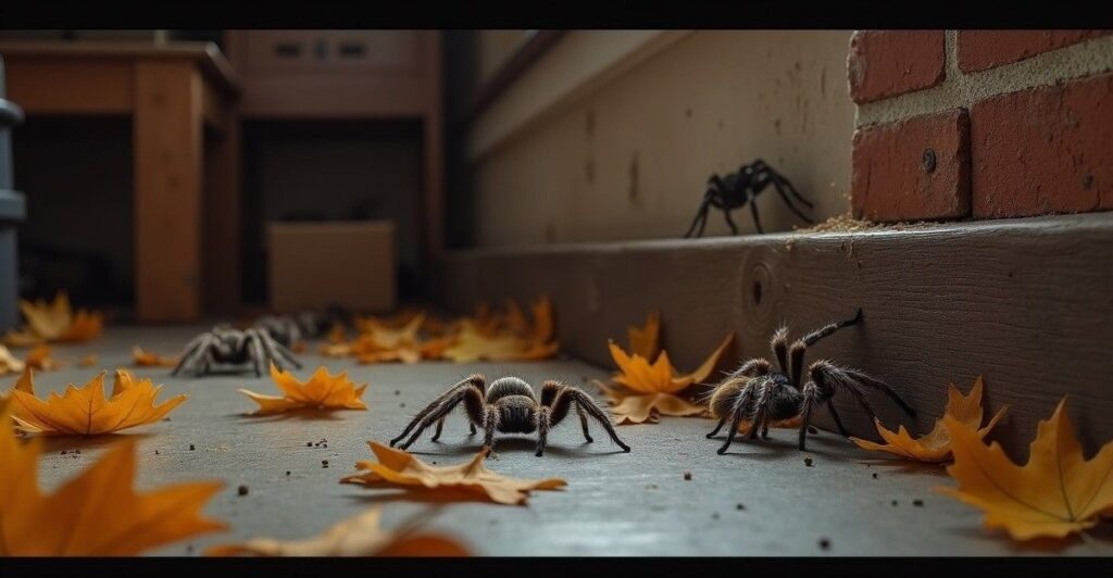 spiders entering house in fall