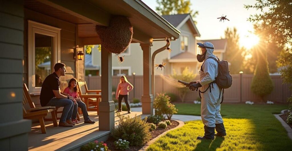 wasps nesting around house professionals