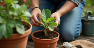 how to get rid of ants in potted plants